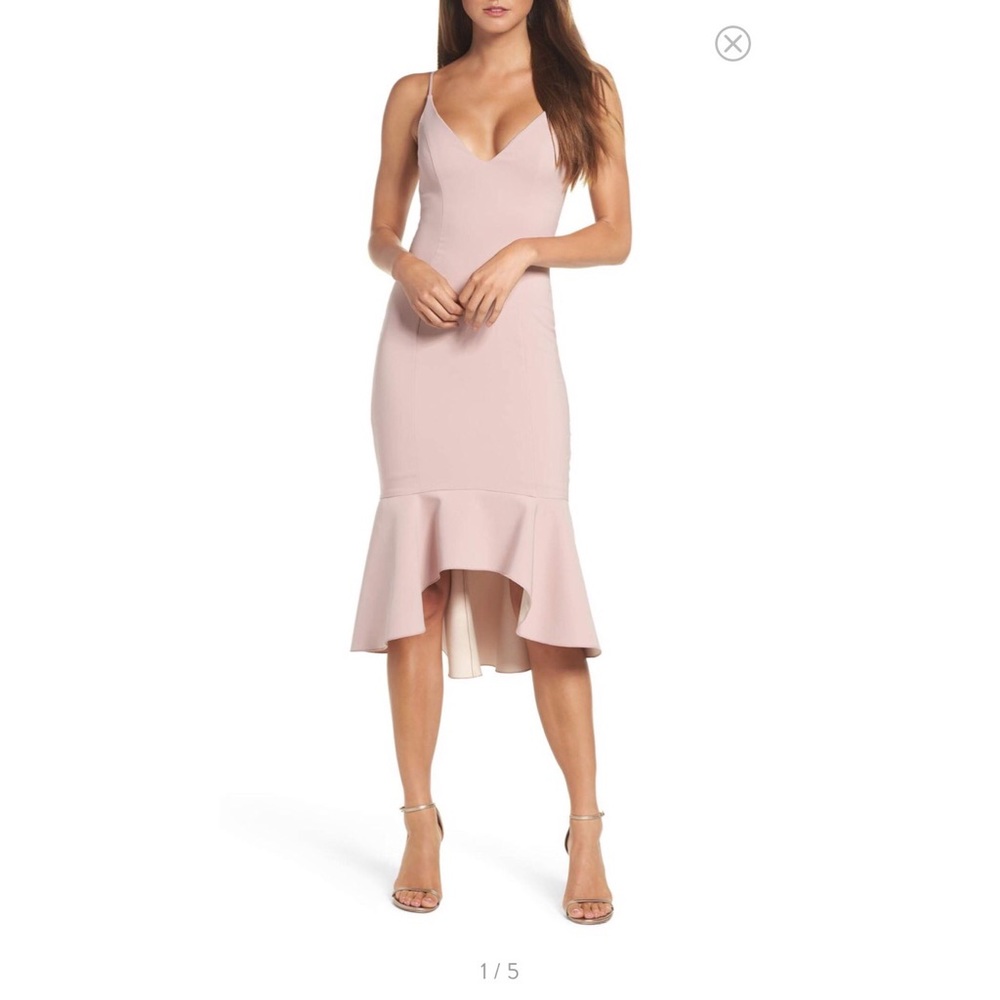 Maria Bianca Nero Dress- Christy Flounce High/Low
